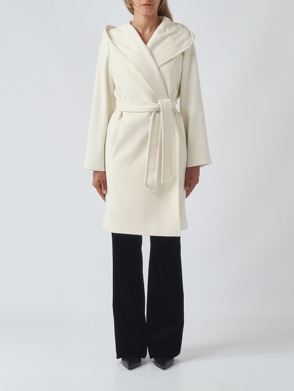 Max Mara Studio New Mang women's virgin wool coat - Milk