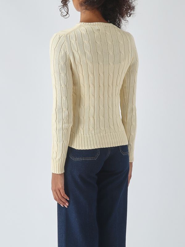 Polo Ralph Lauren Women's Julianna cotton top - Cream | Caposerio.com