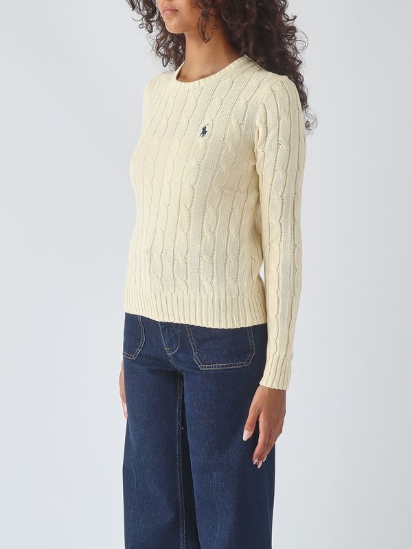 Polo Ralph Lauren Women's Julianna cotton top - Cream | Caposerio.com