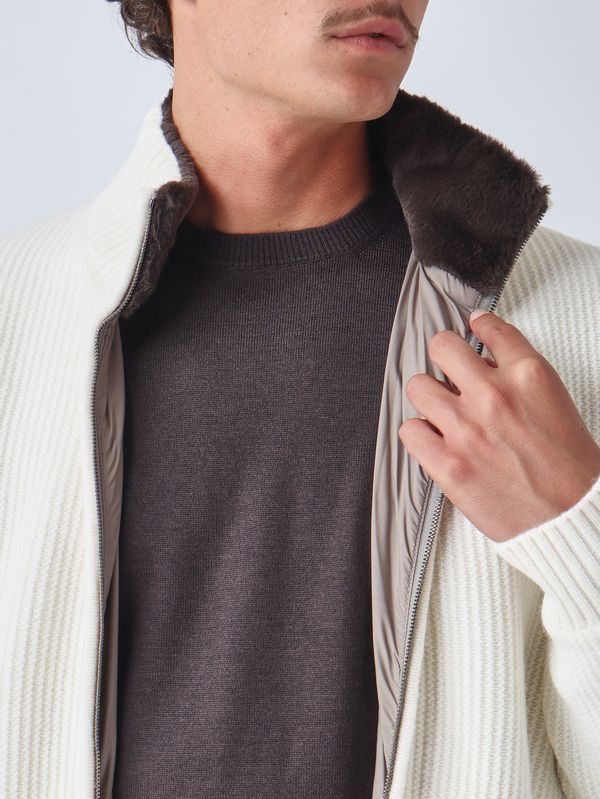 Herno Men's wool cardigan - White | Caposerio.com