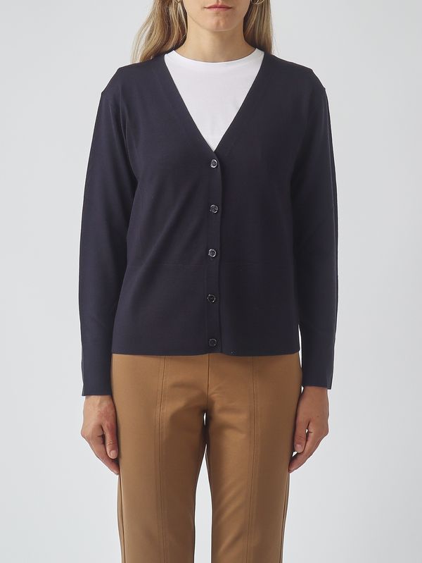 MM Max Mara Women's Canditi virgin wool cardigan - Navy