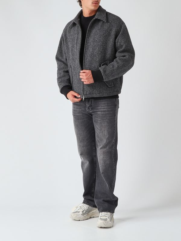 Emporio Armani Men's ribbed knit top - Black | Caposerio.com