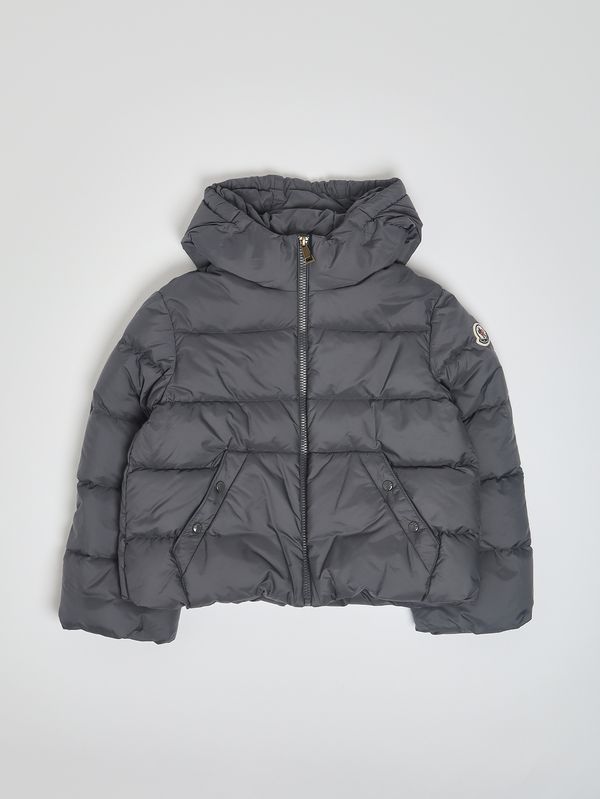 Moncler Andro girls' nylon down jacket - Chestnut | Caposerio.com