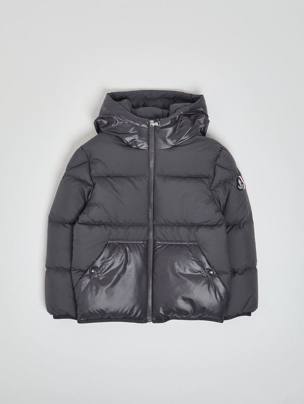 Moncler Bajan nylon down jacket for boys - Black | Caposerio.com