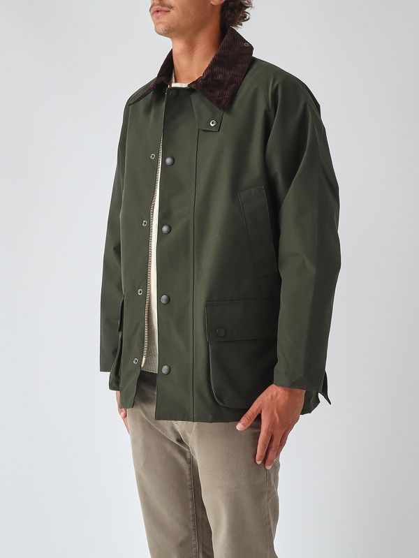 Barbour Men's Bedale waxed cotton rain jacket - Sage | Caposerio.com