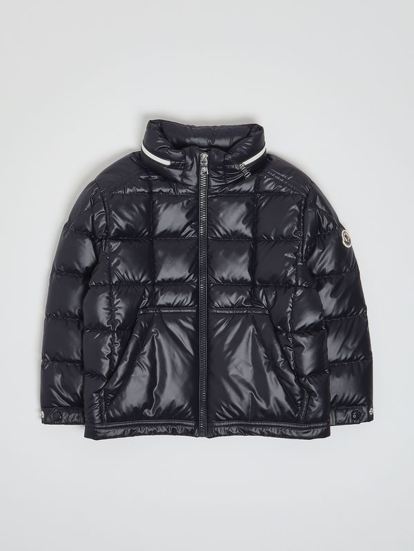 Moncler Bajan nylon down jacket for boys - Black | Caposerio.com
