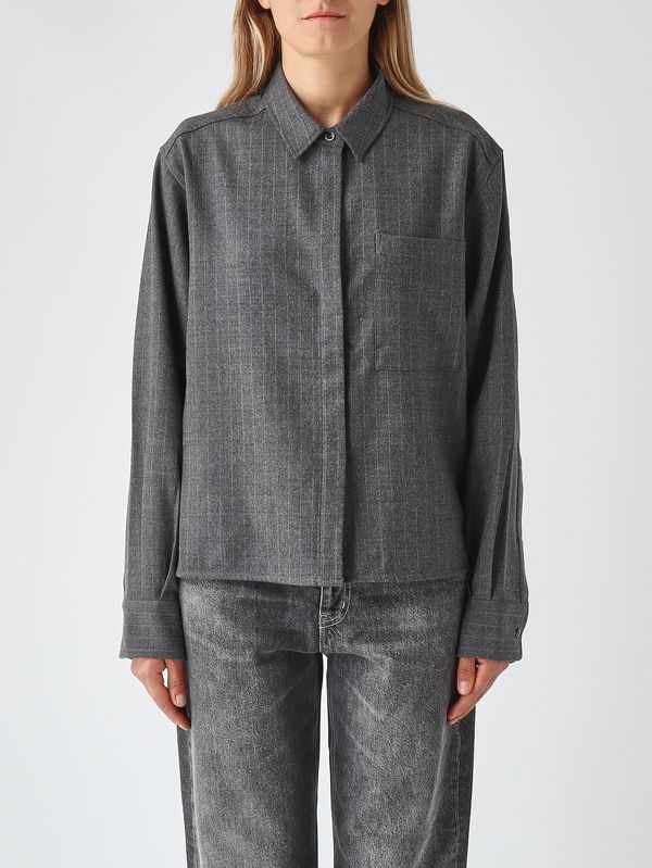 Nine in the morning Women's Arizona wool shirt - Pinstripe
