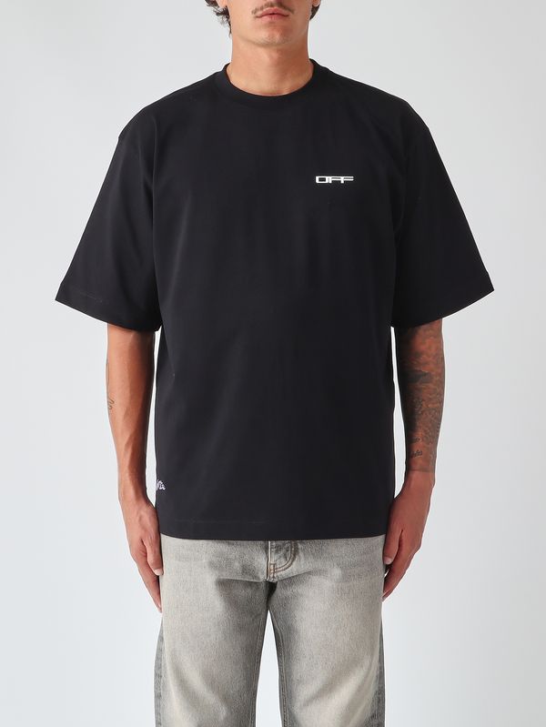 Off-White Men's cotton T-shirt - Black | Caposerio.com